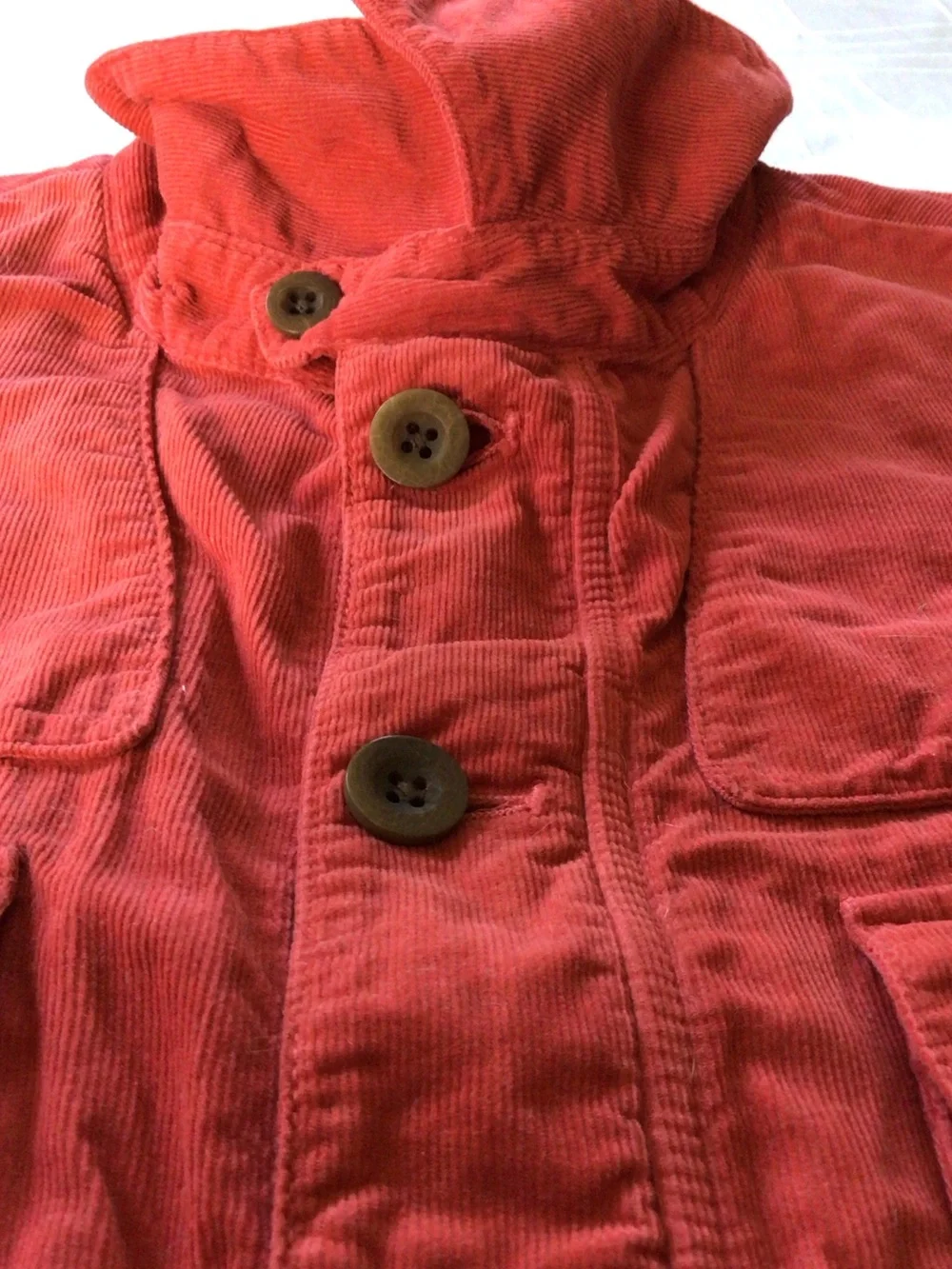 Barbour Collab with TOKITO Red Corduroy Button-Up Shirt L